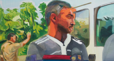 卢卡斯 Lugarinho, 工作 Pseudologia Fantastica 07/02, 2016, 油画布, 油画颜料, 85 x 115 厘米. 照片: 泄露.