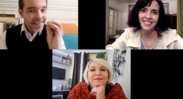 Atores Glau Gurgel Adriana Camara e Gizelle Menon. Foto: Captação Zoom.