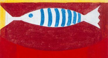 Author - André Ricardo, Title - Fish, year - 2019, Technique - Egg temper without linen, dimensions - 40 x 30 cm, featured. Photo: Disclosure.