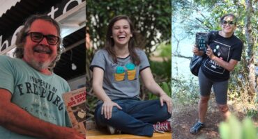 Authors Rafael Guimaraens, Rachel Fernandes and E. Riit. Photo: Disclosure.