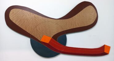 Gilberto Salvador, Butterfly, 2020, acrylic on wood, 90 cm x 168 cm. Photo: Disclosure.