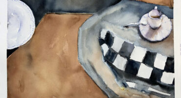 Author: Liliana Alves. Title: Watercolor #9 | Daily life series. Year: 2021. Technique: watercolor. Dimensions: 31 x 41 cm. Photo: Disclosure.