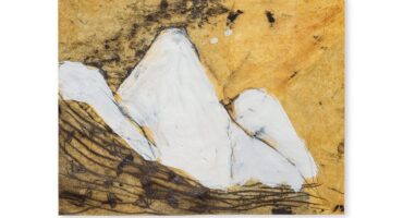 Elisa Bracher, Without title, 2018, Monotype on rice paper with interference from lithographic chalk, linseed oil, pigment and varnish, 50 x 65 cm. Photo: Disclosure.