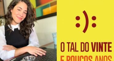 Book: "O Tal do Vinte e Poucos Anos" by Cecilia Vallim, cover. Disclosure.