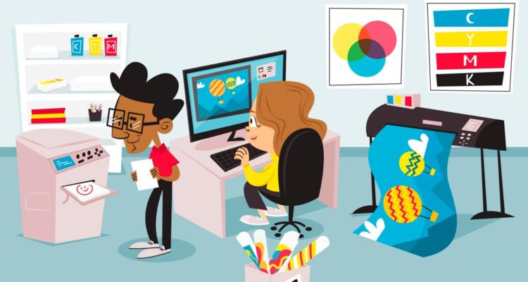 Saiba Como Melhorar A Impressão De Artes Digitais. Imagem de Freepik.