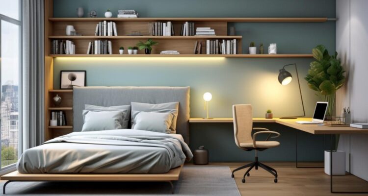 Quarto Masculino: Estilo E Organização Na Medida. Imagem de freepik.