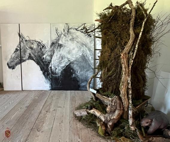 Exposição na Pomerânia - 4ª. Mostra Internacional de Arte “Das Montanhas ao Mar”. Foto: Divulgação.